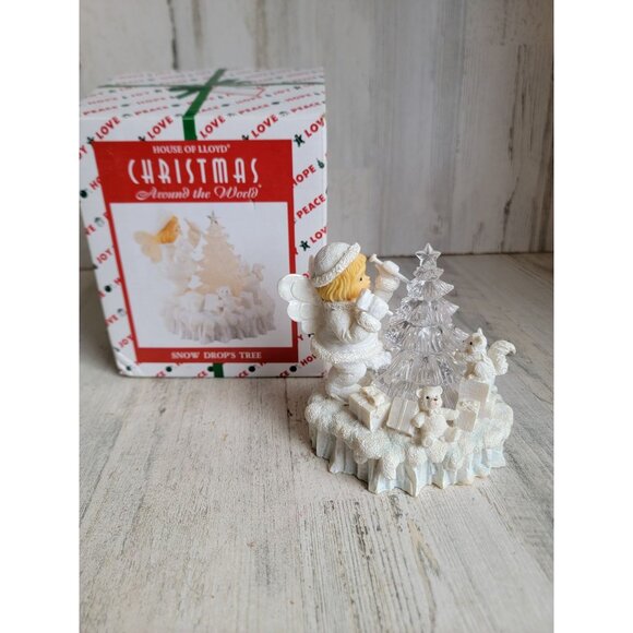House of Lloyd AS IS snow drops tree around the world angel Xmas - Picture 1 of 8